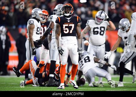 Cincinnati Bengals linebacker Germaine Pratt (57) plays during an NFL  football game against the Baltimore Ravens, Sunday, Jan. 8, 2023, in  Cincinnati. (AP Photo/Jeff Dean Stock Photo - Alamy