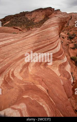 Fire Wave is a popular geological formation in Valley of Fire State ...
