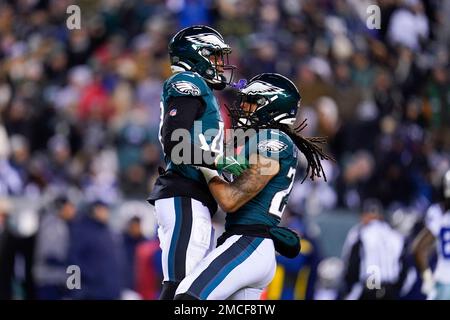 Philadelphia Eagles defensive back Avonte Maddox (29) lines up for the snap  during an NFL Football game against the Houston Texans on Thursday,  November 3, 2022, in Houston. (AP Photo/Matt Patterson Stock