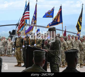 U.S. Army Col. Phillip Brown Jr., fourth from the left, commander of ...