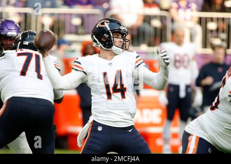 Chicago Bears quarterback Andy Dalton scrambles during the second half of  an NFL football game against the Cincinnati Bengals Sunday, Sept. 19, 2021,  in Chicago. (AP Photo/Nam Y. Huh Stock Photo - Alamy