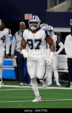 Dallas Cowboys defensive tackle Osa Odighizuwa (97) is seen after an NFL  football game against the Chicago Bears, Sunday, Oct. 30, 2022, in  Arlington, Texas. Dallas won 49-29. (AP Photo/Brandon Wade Stock Photo -  Alamy