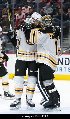 Boston Bruins Defenseman Derek Forbort (28) Warms Up Before An NHL ...