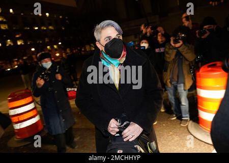 Bobbi Sternheim, a defense attorney for Ghislaine Maxwell, leaves the