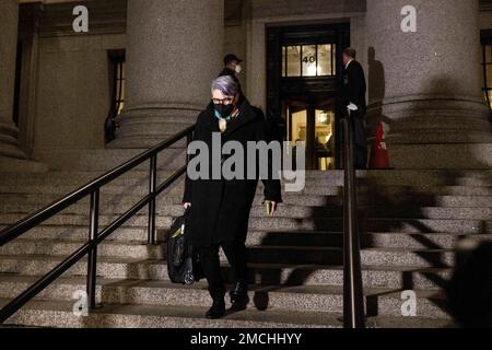 Bobbi Sternheim, a defense attorney for Ghislaine Maxwell, leaves the