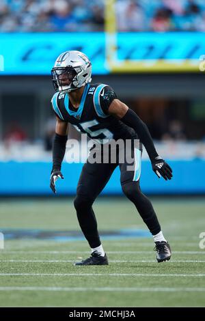 Carolina Panthers cornerback CJ Henderson (24) lines up on defense