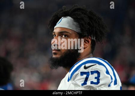 Seattle Seahawks cornerback Tre Flowers (21) defends against the  Indianapolis Colts during an NFL football game in Indianapolis, Sunday,  Sept. 12, 2021. (Jeff Haynes/AP Images for Panini Stock Photo - Alamy