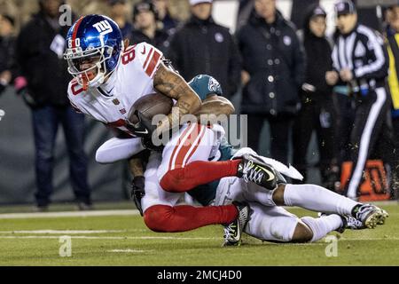 Philadelphia Eagles safety C.J. Gardner-Johnson during the first half of  the NFC Championship NFL football game between the Philadelphia Eagles and  the San Francisco 49ers on Sunday, Jan. 29, 2023, in Philadelphia. (