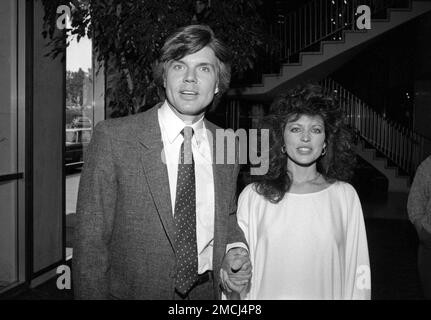 John Davidson and Rhonda Rivera at the ABC affiliates party at the ...