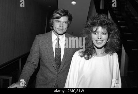 John Davidson and Rhonda Rivera at the ABC affiliates party at the ...