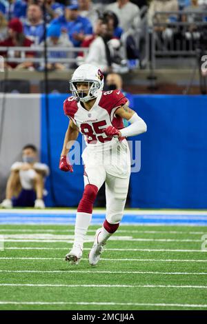 Arizona Cardinals wide receiver Antoine Wesley (84) runs a route during the  second half of an NFL football game against the Jacksonville Jaguars,  Sunday, Sept. 26, 2021, in Jacksonville, Fla. The Cardinals