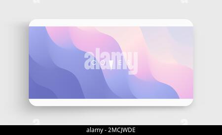 Cover design template with color gradients. Abstract background. Modern pattern. 3d vector Illustration for advertising, marketing, presentation. Stock Vector