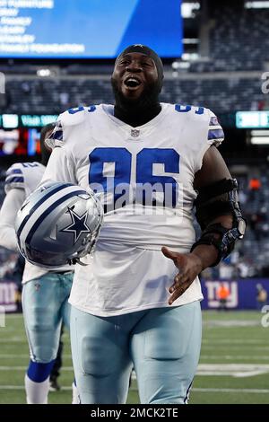 Dallas Cowboys defensive tackle Neville Gallimore runs a drill during the  NFL football team's training camp Monday, July 31, 2023, in Oxnard, Calif.  (AP Photo/Mark J. Terrill Stock Photo - Alamy