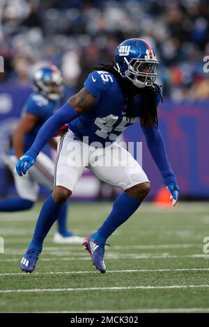 New York Giants defensive back Steven Parker (38) in coverage