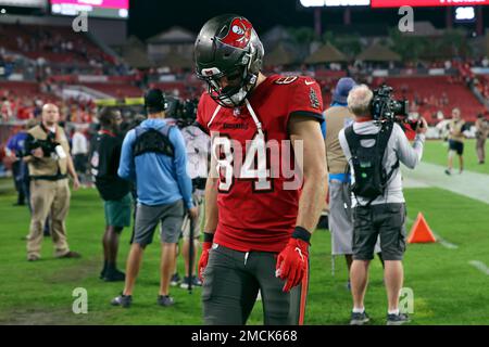 August 19, 2017 - Tampa Bay Buccaneers tight end Cameron Brate (84) during  drills at training camp in Tampa, Florida, USA. Del Mecum/CSM Stock Photo -  Alamy