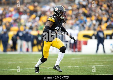 Pittsburgh, Pennsylvania, USA. 2nd Oct, 2022. October 2nd, 2022 Pittsburgh  Steelers safety Terrell Edmunds (34) entrance during Pittsburgh Steelers vs  New York Jets in Pittsburgh, PA at Acrisure Stadium. Jake Mysliwczyk/BMR  (Credit