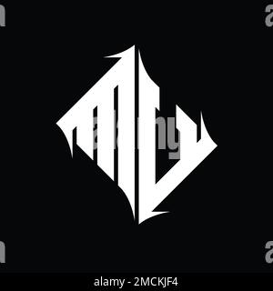 VM Logo monogram diamond abstract shape vector images design template ...