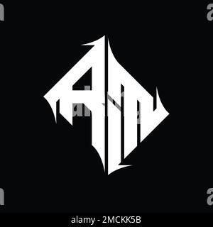TR monogram diamond abstract shape vector images design template Stock ...