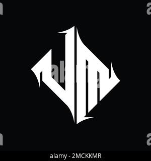 MU Logo monogram diamond abstract shape vector images design template ...