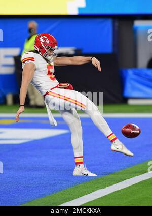 Houston, TX, USA. 18th Dec, 2022. Kansas City Chiefs punter Tommy Townsend ( 5) during a game between the Kansas City Chiefs and the Houston Texans in  Houston, TX. Trask Smith/CSM/Alamy Live News