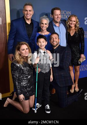 Zachary Levi, left, and Kurt Warner arrive at the premiere of American  Underdog on Wednesday, Dec. 15, 2021, at the TCL Chinese Theatre in Los  Angeles. (Photo by Jordan Strauss/Invision/AP Stock Photo 