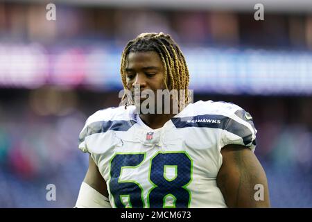 Seattle Seahawks guard Damien Lewis (68) blocks during a preseason NFL  football game, Saturday, Aug. 13, 2022, in Pittsburgh, PA. (AP Photo/Matt  Durisko Stock Photo - Alamy