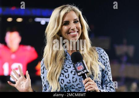 NFL Network Sara Walsh on air before an NFL football game between the  Cleveland Browns and the Carolina Panthers , Sunday, Sep. 11, 2022, in  Charlotte, N.C. (AP Photo/Brian Westerholt Stock Photo - Alamy