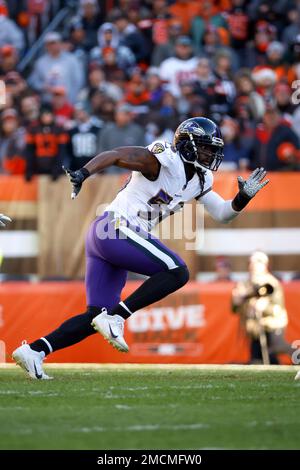 Baltimore Ravens linebacker Josh Bynes (56) walks off the field