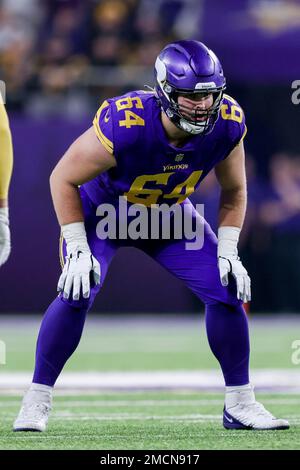 Minnesota Vikings offensive tackle Blake Brandel (64) blocks