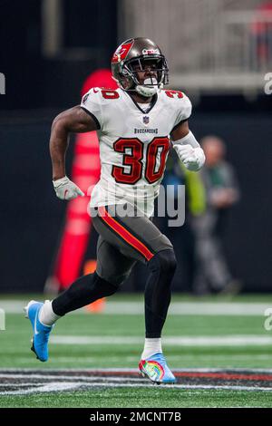 Atlanta Falcons cornerback Dee Alford (37) runs during an NFL football game  against the Washington Commanders, Sunday, November 27, 2022 in Landover.  (AP Photo/Daniel Kucin Jr Stock Photo - Alamy