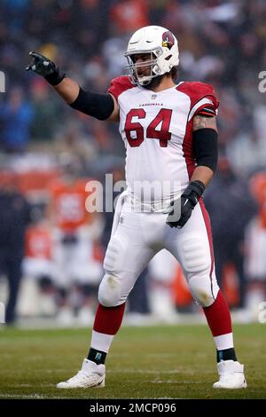 Arizona Cardinals center Sean Harlow (64) with his helmet off after playing  the Seattle Seahawks during an NFL Professional Football Game Sunday, Jan.  9, 2022, in Phoenix. (AP Photo/John McCoy Stock Photo - Alamy