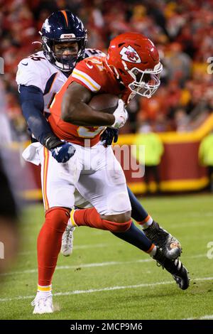 Denver Broncos linebacker Baron Browning (56) runs during an NFL football  game against the Los Angeles Chargers, Monday, Oct. 17, 2022, in Inglewood,  Calif. (AP Photo/Kyusung Gong Stock Photo - Alamy