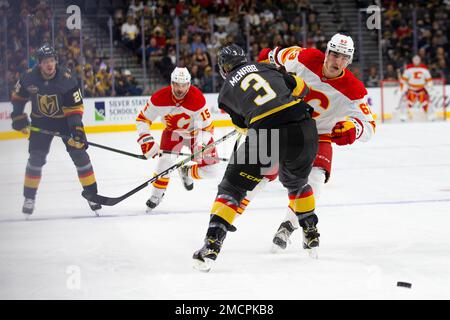 Calgary Flames center Adam Ruzicka, left, controls the puck in front of Los  Angeles Kings center Rasmus Kupari (89) during the third period of an NHL  hockey game Monday, March 20, 2023
