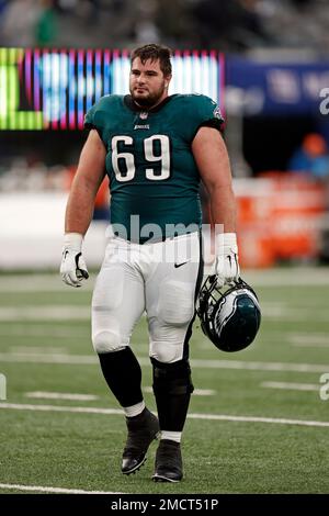 Landon Dickerson of the Philadelphia Eagles looks on against the New  News Photo - Getty Images