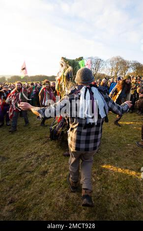 Cornwood, Ivybridge, Devon, UK. 21st January 2023. Right to Roam gathering, protest and walk into Dartmoor to Stall Moor. The start of protests against the high court decision that there is no right to wild camp on Dartmoor. Credit: Stephen Bell/Alamy Live News Stock Photo