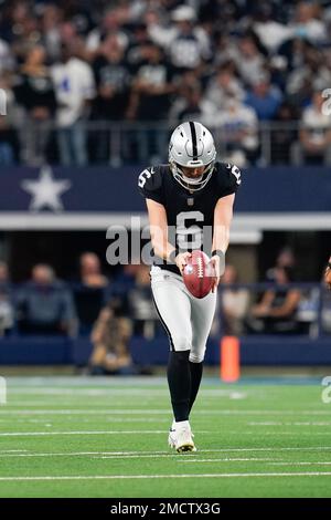 AFC punter AJ Cole of the Las Vegas Raiders (6) during the first half of  the Pro Bowl NFL football game, Sunday, Feb. 6, 2022, in Las Vegas. (AP  Photo/Rick Scuteri Stock