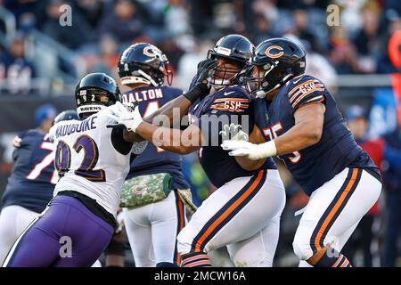 Baltimore Ravens center Sam Mustipher (61) pulls as he blocks during an NFL  preseason football game against the Tampa Bay Buccaneers, Saturday, Aug.  26, 2023, in Tampa, Fla. (AP Photo/Peter Joneleit Stock