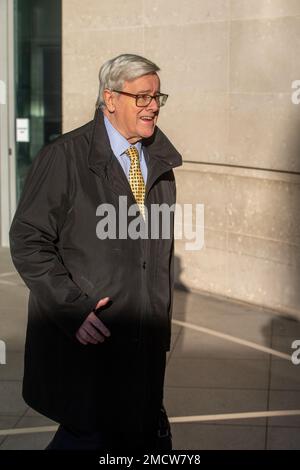 London, England, UK. 22nd Jan, 2023. TESCO Chair JOHN ALLAN is seen leaving BBC after appearing on Sunday With Laura Kuenssberg. (Credit Image: © Tayfun Salci/ZUMA Press Wire) EDITORIAL USAGE ONLY! Not for Commercial USAGE! Credit: ZUMA Press, Inc./Alamy Live News Stock Photo