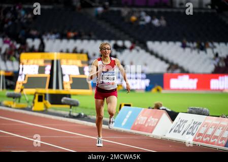 Sanaa Benhama competing in 2017 World Para Athletics Championships in ...