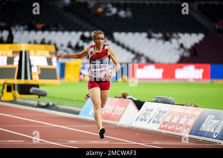 Sanaa Benhama competing in 2017 World Para Athletics Championships in ...