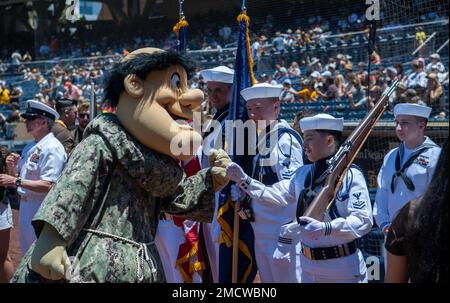 San Diego Padres Friar mascot during game 2 against the Arizona  Diamondbacks at Petco Park San Diego CA. (Credit Image: © Nick  Morris/Southcreek Global/ZUMApress.com Stock Photo - Alamy