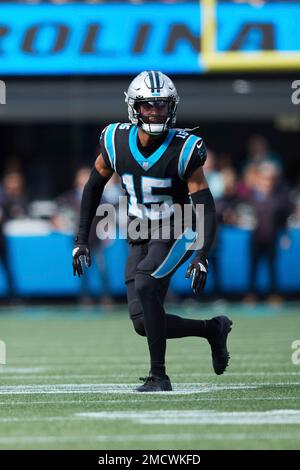 Carolina Panthers cornerback CJ Henderson (24) on defense during an NFL  football game against the New Orleans Saints, Sunday, Sep. 25, 2022, in  Charlotte, N.C. (AP Photo/Brian Westerholt Stock Photo - Alamy