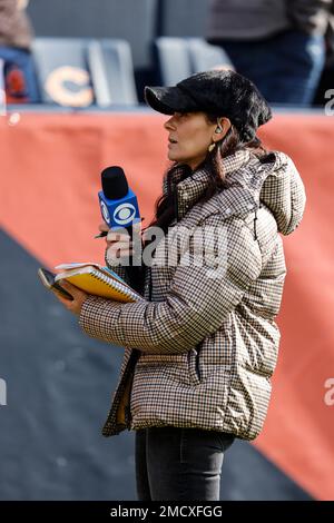 CBS Sports reporter Tracy Wolfson during an NFL football game between the  Seattle Seahawks and Green Bay Packers Sunday, Nov 14. 2021, in Green Bay,  Wis. (AP Photo/Jeffrey Phelps Stock Photo - Alamy