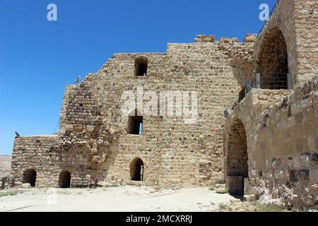 Kerak Castle, Al-Karak, Jordan Stock Photo