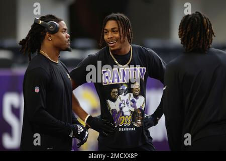 Minnesota Vikings wide receiver Justin Jefferson (18) watches against the  Pittsburgh Steelers during the first half of an NFL football game,  Thursday, Dec. 9, 2021, in Minneapolis. (AP Photo/Bruce Kluckhohn Stock  Photo - Alamy