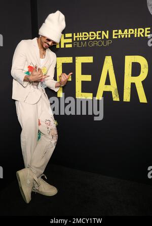 Los Angeles, Ca. 21st Jan, 2023. Quincy at the world premiere of Fear at the Directors Guild of America in Los Angeles, California on January 21, 2023. Credit: Walik Goshorn/Media Punch/Alamy Live News Stock Photo