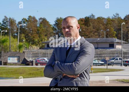 Mark Caruso a former sergeant with Florida corrections stands