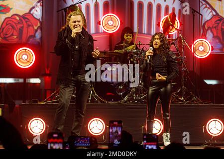 Fher Olvera Multi-Platinum and Grammy Winning Mexican Rock band 'Mana' are  inducted into Guitar Center's Historic RockWalk at Stock Photo - Alamy