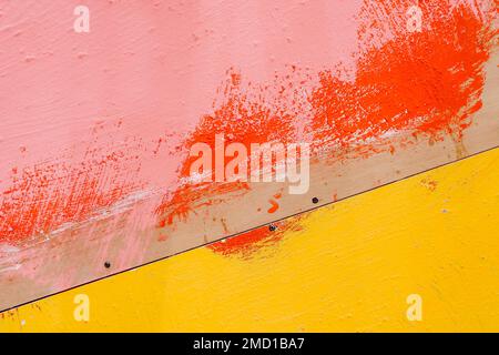 Random painted background, orange yellow and pink colors. Abstract background Stock Photo