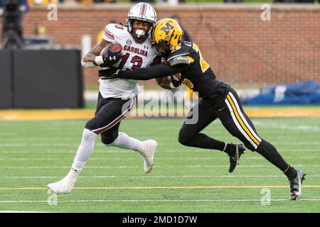 Missouri defensive back Akayleb Evans (11) walks on the field at the NFL  football scouting combine in Indianapolis, Sunday, March 6, 2022. (AP  Photo/Steve Luciano Stock Photo - Alamy